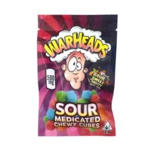 Warheads Sour Medicated Chewy Cubes