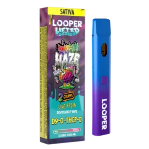 Looper Lifted THCA THCPO Disposable Vape Amnesia Haze 2G