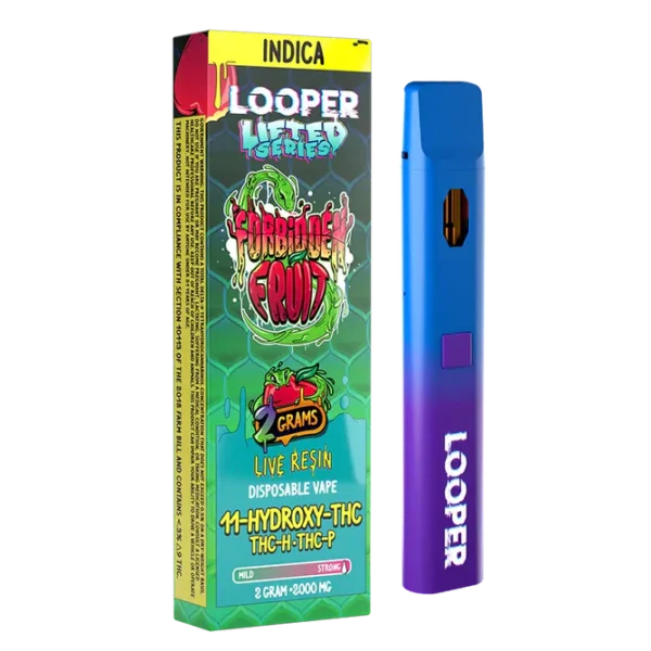Looper Lifted THCP THCH 11 Hydroxy Disposable Vape Forbidden Fruit 2G