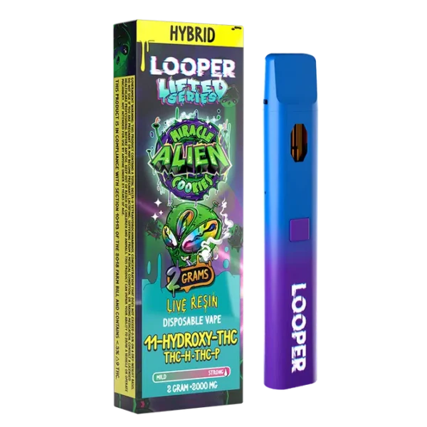 Looper Lifted THCP THCPO 11 Hyrdoxy Disposable Vape Miracle Alien Cookies 2G